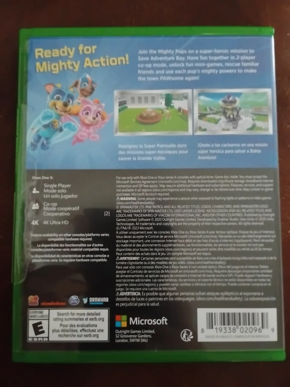 Sealed Brand New Nickelodeon Paw Patrol Mighty Pups Save Adventure Bay Xbox One